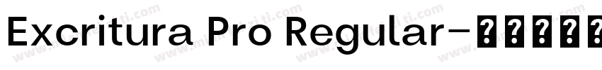 Excritura Pro Regular字体转换